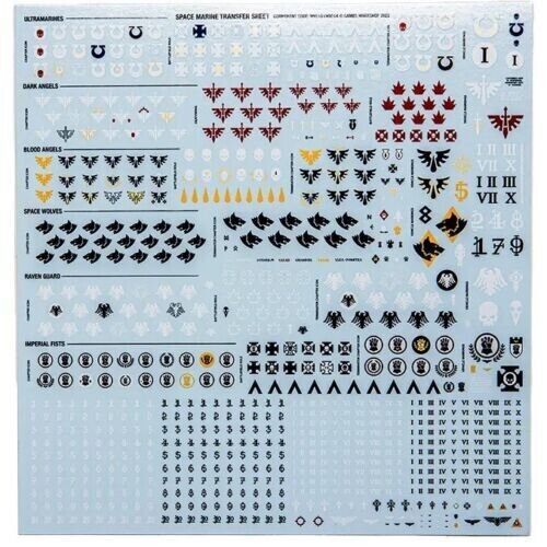 Space Marine Transfer Sheet