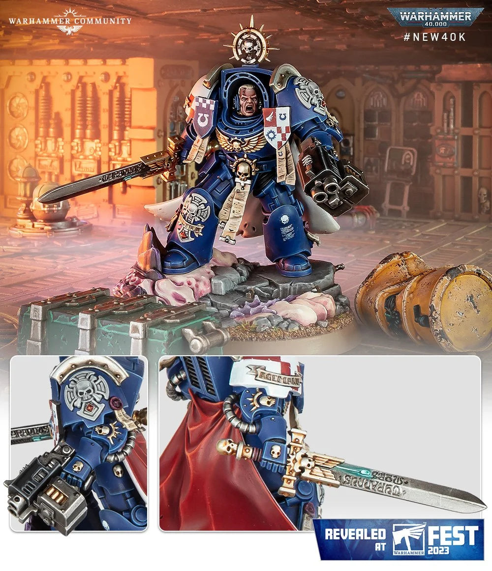 Monopose Space Marine Captain in Terminator Armor